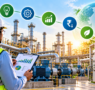 Industrial energy audit in India showing an engineer analyzing energy efficiency, electrical systems and energy-saving opportunities
